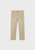 Pantalon slim fit basico caqui