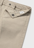 Pantalon slim fit basico beige