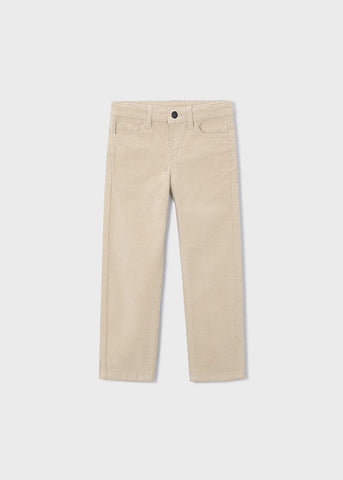 Pantalon pana basico beige