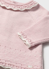 conj. braguita y mallas tricot cuarzo rosa