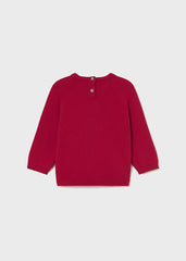 Sueter intarsia morsa rojo