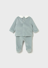 Conj. Polaina tundosado cuello osito hielo