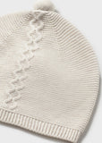 Conj. Polaina y gorro tricot milk