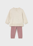 Conj. Pantalon tricot osito orquidea