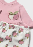 Chandal 2 piezas estampado manzanas orquidea