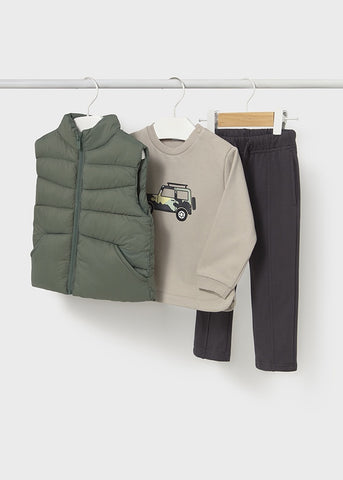 Conj.3 piezas chaleco abeto jeep