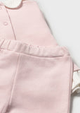 Conj. Leggings felpa rosa baby
