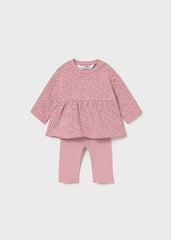 Conj. 2 piezas sudadera estampado cheetah orquidea