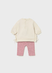 Conj. 2 piezas sudadera animalitos orquidea