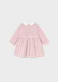 Vestido tricot c/cuello cuarzo rosa