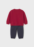 Conj. Pullover pantalon rojo jeep
