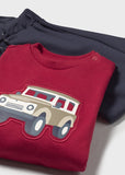 Conj. Pullover pantalon rojo jeep