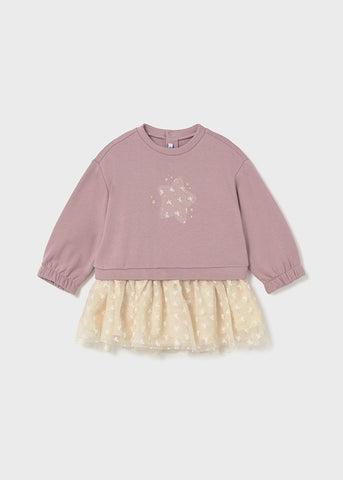 Vestido combinado tul estrella cuarzo