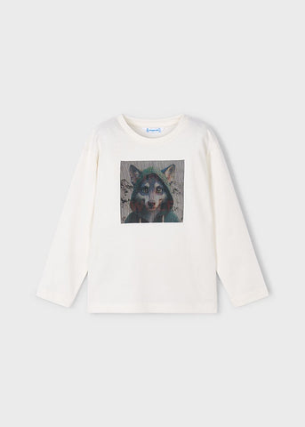 Camiseta m/l lenticular hd lobo