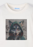 Camiseta m/l lenticular hd lobo