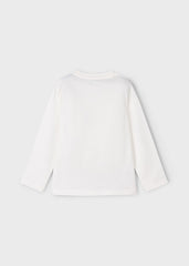 Camiseta m/l embossed dinosaurio