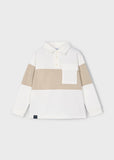 Polo m/l color block nata