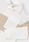Polo m/l color block nata