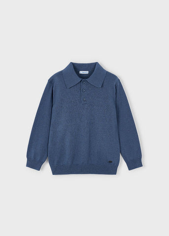 Polo m/l tricot acero