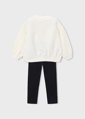 Conj. Leggings lazo negro