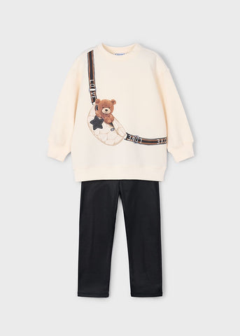 Conj. Pullover leggings pu