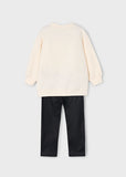 Conj. Pullover leggings pu