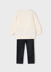 Conj. Pullover leggings pu