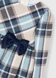 Vestido cuadros marino