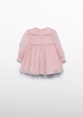 Vestido tul glitter petalo