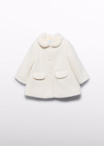 Abrigo punto estructura crema