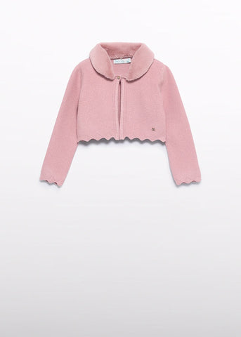 Rebeca tricot cuello pelo petalo