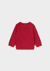 Sueter cuello redondo rojo