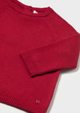 Sueter cuello redondo rojo