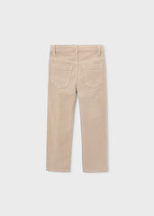 Pantalon pana basico dark topo