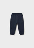 Pantalon felpa basico azul
