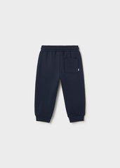 Pantalon felpa basico azul