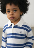 Polo m/l rayas indigo