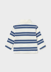 Polo m/l rayas indigo