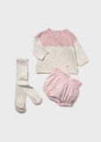 Conj. Short 3 piezas rosa