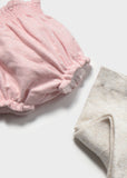 Conj. Short 3 piezas rosa