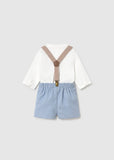 Conj. Pantalon camisa tirantes lluvia