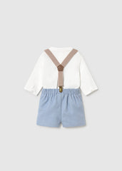 Conj. Pantalon camisa tirantes lluvia