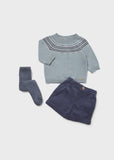 Conj. Pantalon corto c/mallas copo-indigo