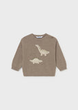 Sueter intarsia dinos trufa