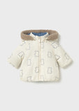 Chaqueta reversible azul-crema
