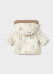 Chaqueta reversible azul-crema