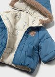 Chaqueta reversible azul-crema