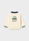 Pullover cuello polo zorro