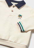 Pullover cuello polo zorro