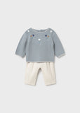 Conj. Sueter flores y pantalon copo